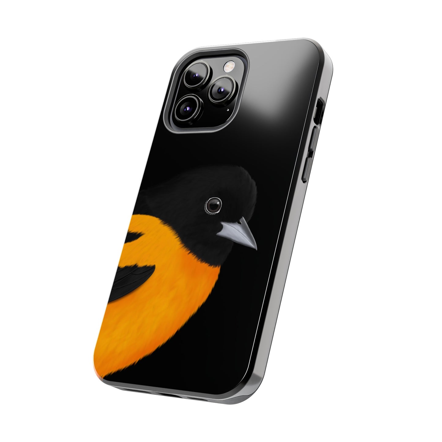 Baltimore Oriole Bird Art Tough Phone Case Black
