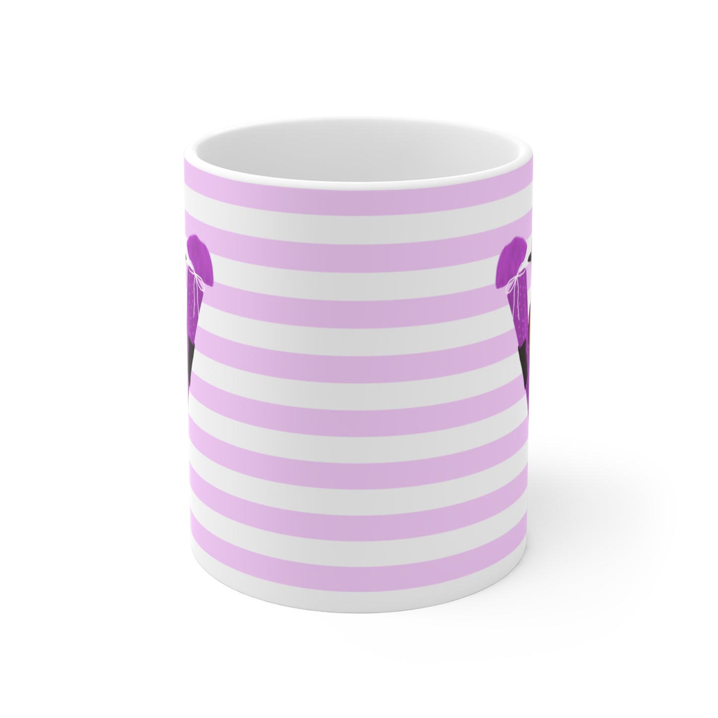 Robin School Enrollment First Day at School Bird Ceramic Mug 11oz Pink