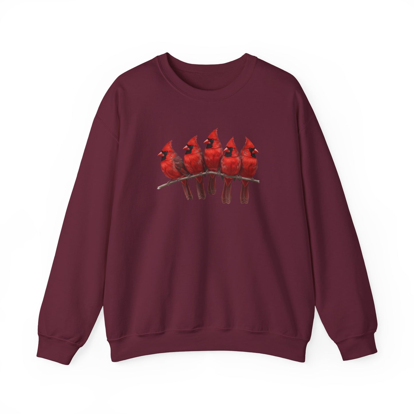 Cardinals Sweatshirt | Bird Watcher Crewneck | Unisex Songbird Gift for Bird Lovers