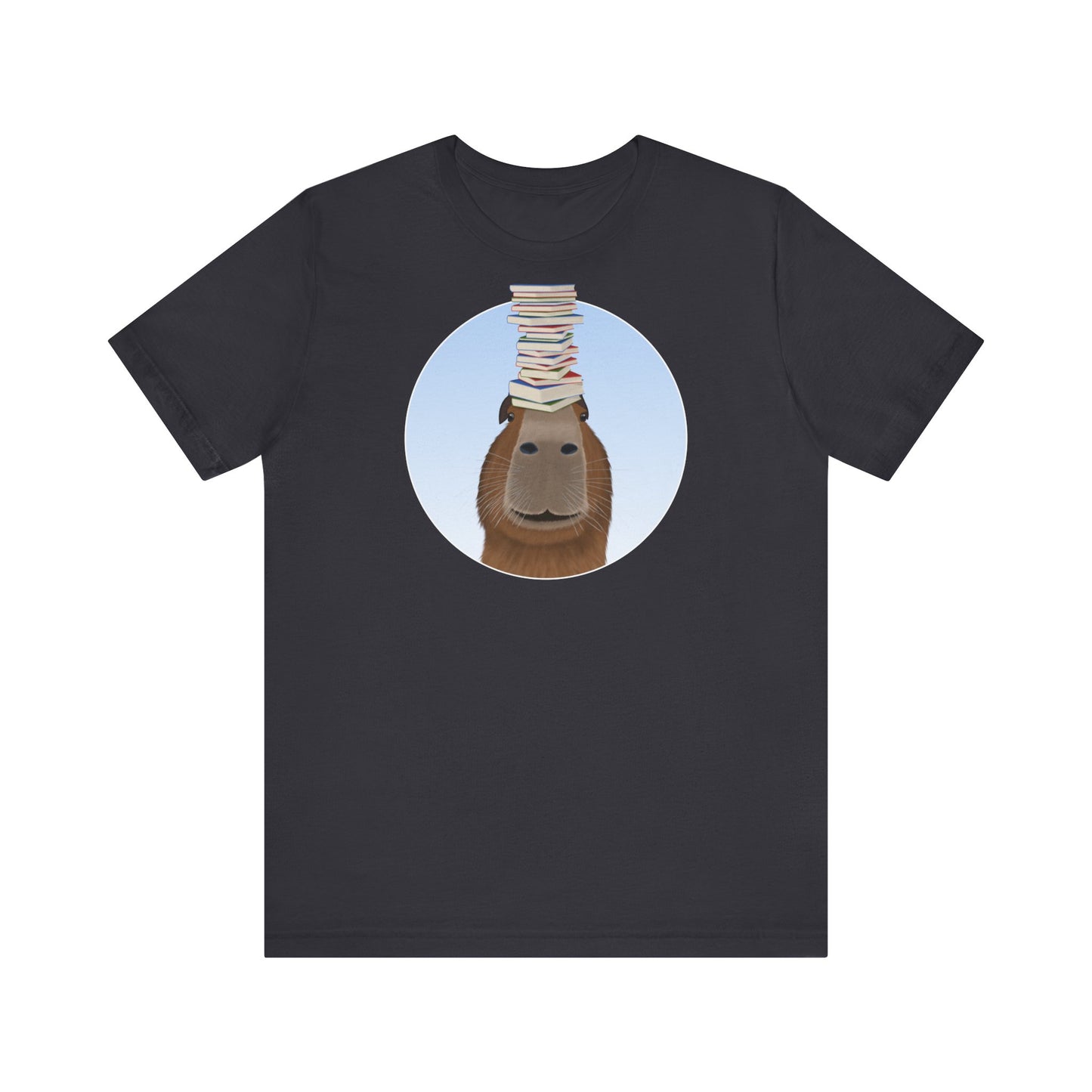 Capybara mit Büchern Lustiges T-Shirt für Capybara-Freunde