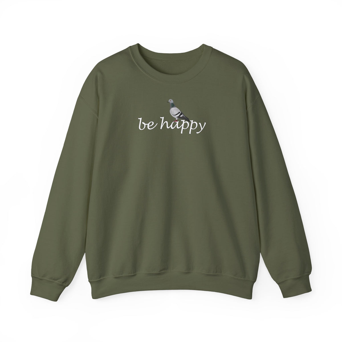 Taube Be Happy Vogel Sweatshirt für Vogelbeobachter – Animal Graphic Tee, Vogelmotiv