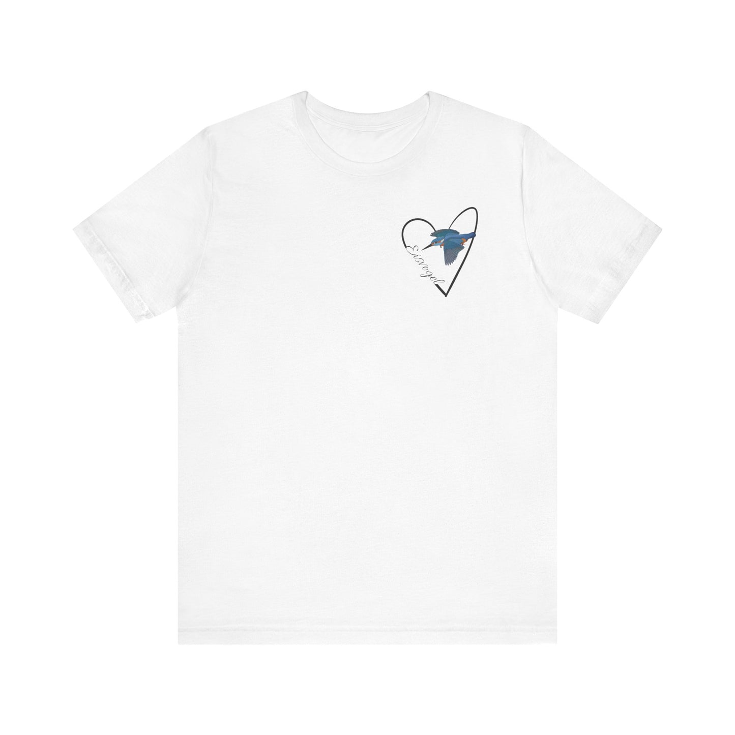 Eisvogel Vogel T-Shirt mit Herz für Vogelfreunde