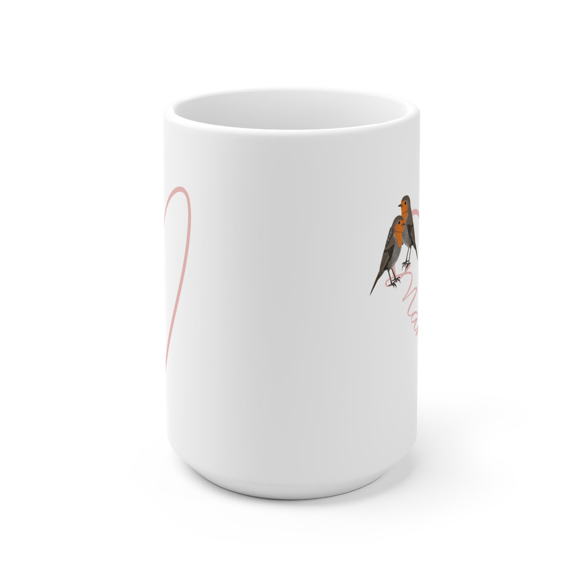 Rotkehlchen Tasse – mit Herz Muttertag Mama Vogel