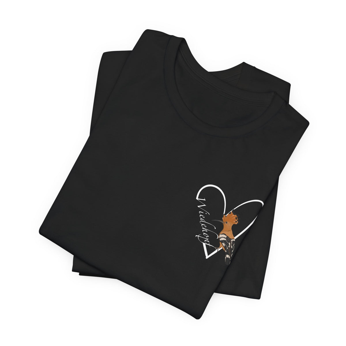 Wiedehopf Vogel Singvogel T-Shirt mit Herz