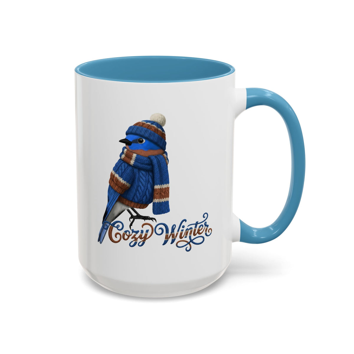 Bluebird Ceramic Bird Coffee Mug – Custom Gift for Bird Watchers
