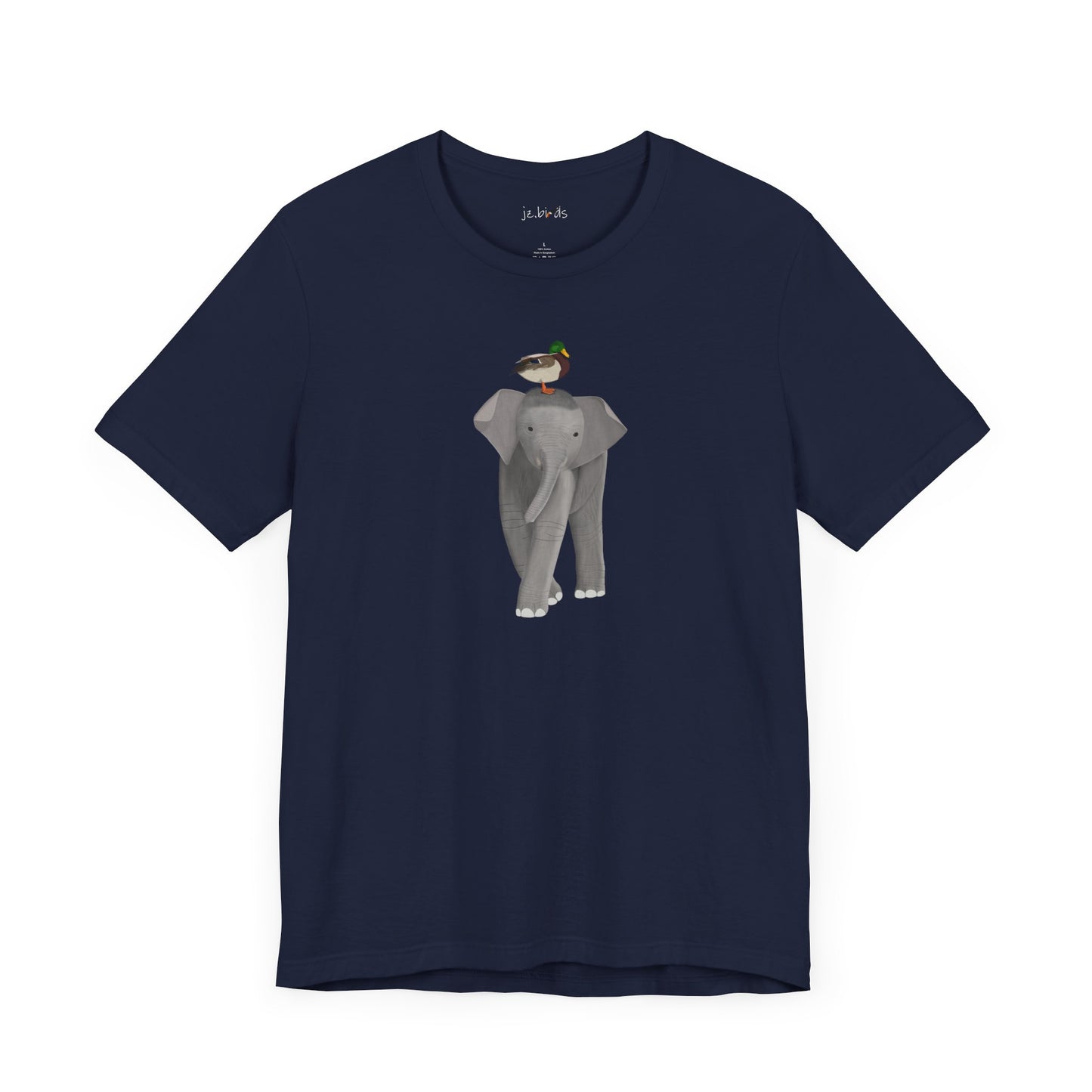 Elephant with Mallard Duck Birds Birding & Birdwatching T-Shirt