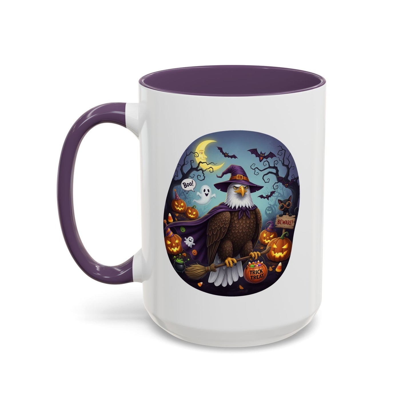 Bald Eagle Halloween Bird Mug - A Spooky & Funny Halloween Cup