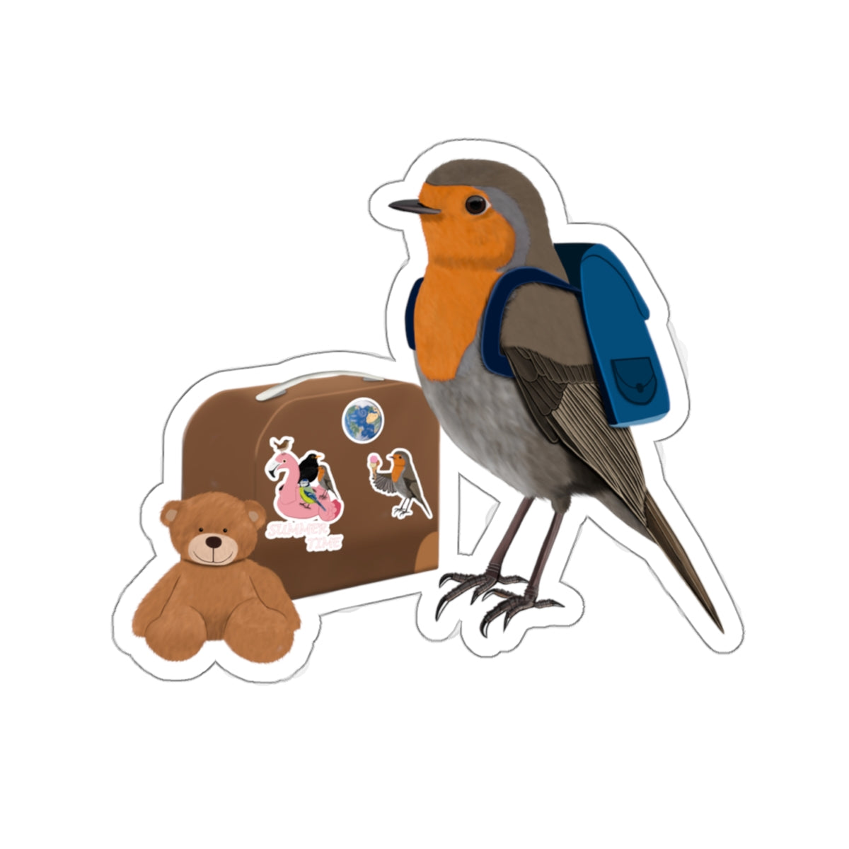 robin bird vacation