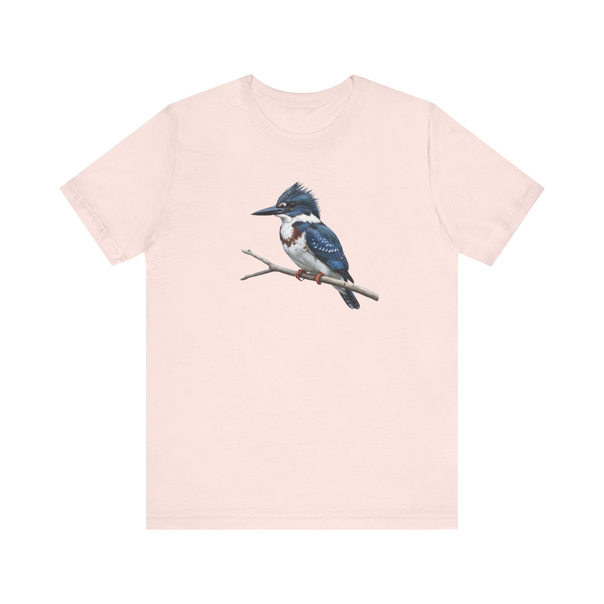 Belted Kingfisher T-Shirt on bird lover background