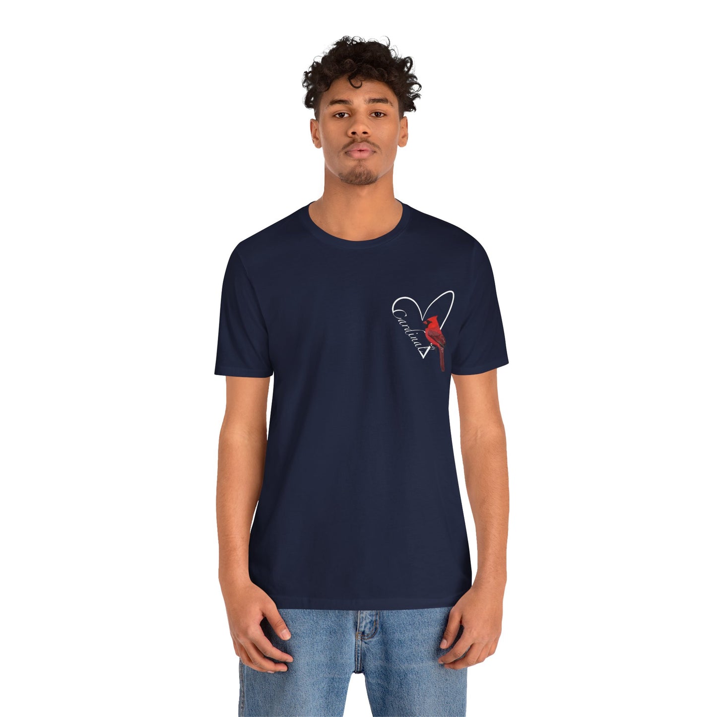 Northern Cardinal Heart Birding & Birdwatching Bird T-Shirt