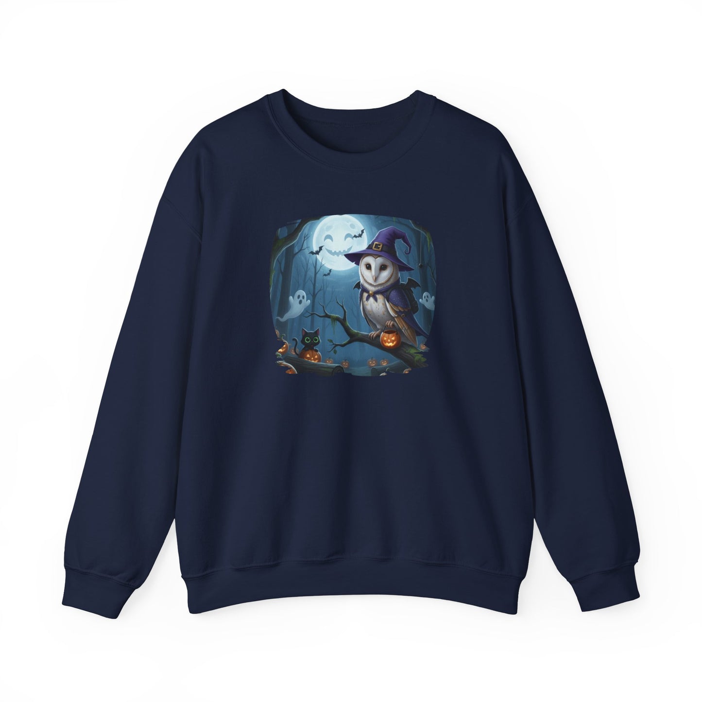 Barn Owl Halloween Bird Sweatshirt - Spooky Halloween Costume for Bird Lovers