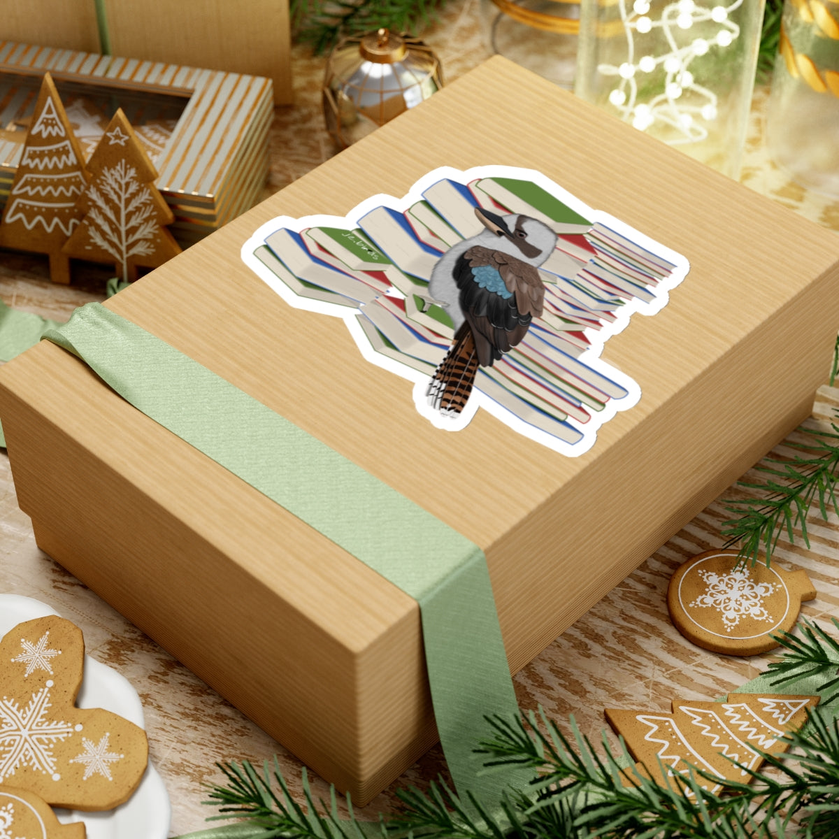 Kooakburra Bird and Books Birdlover Bookworm Sticker
