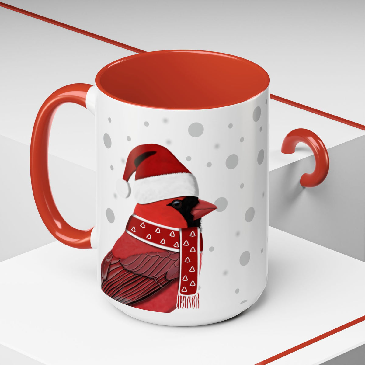 カーディナルクリスマスバードコーヒーマグ