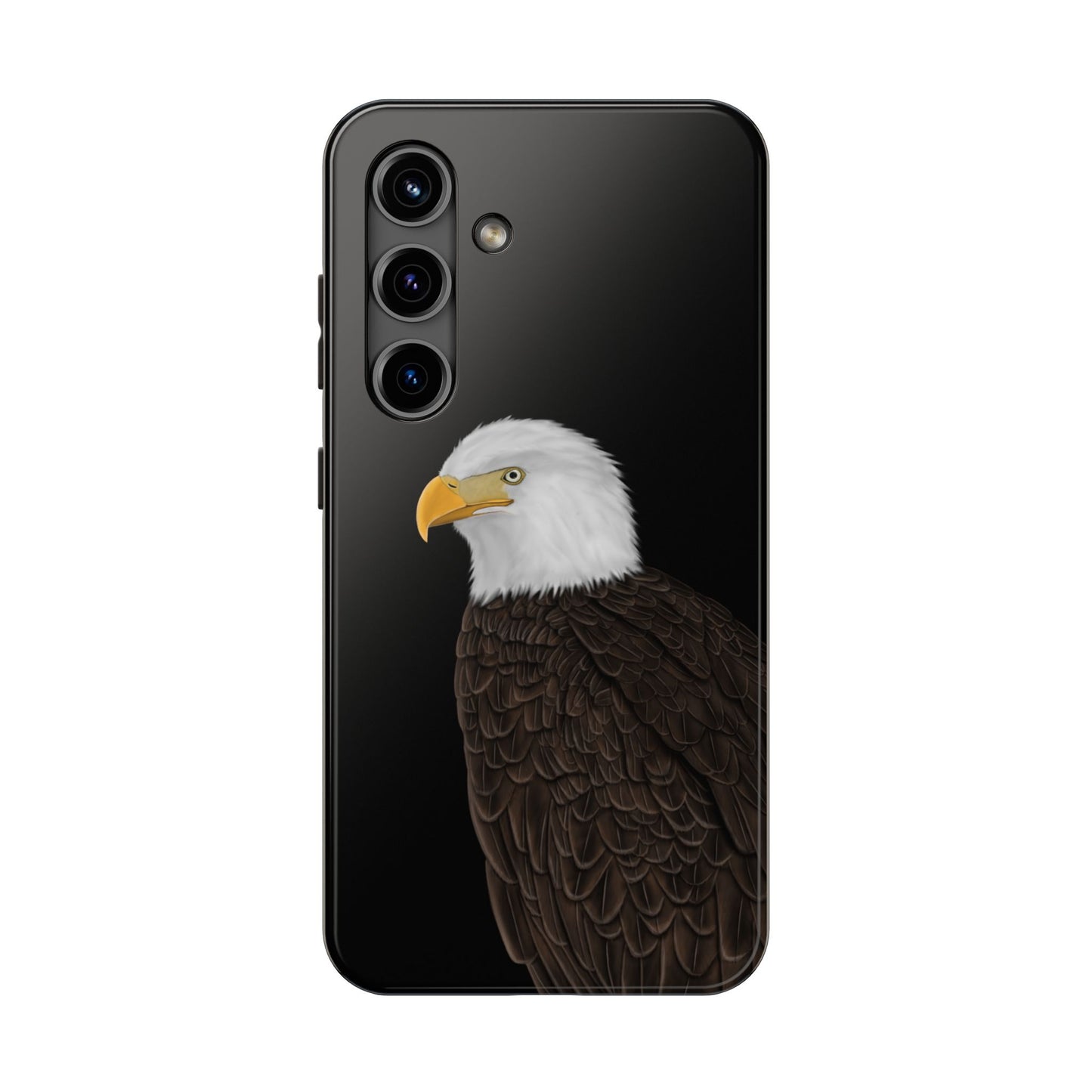 Bald Eagle Bird Art Tough Phone Case Black