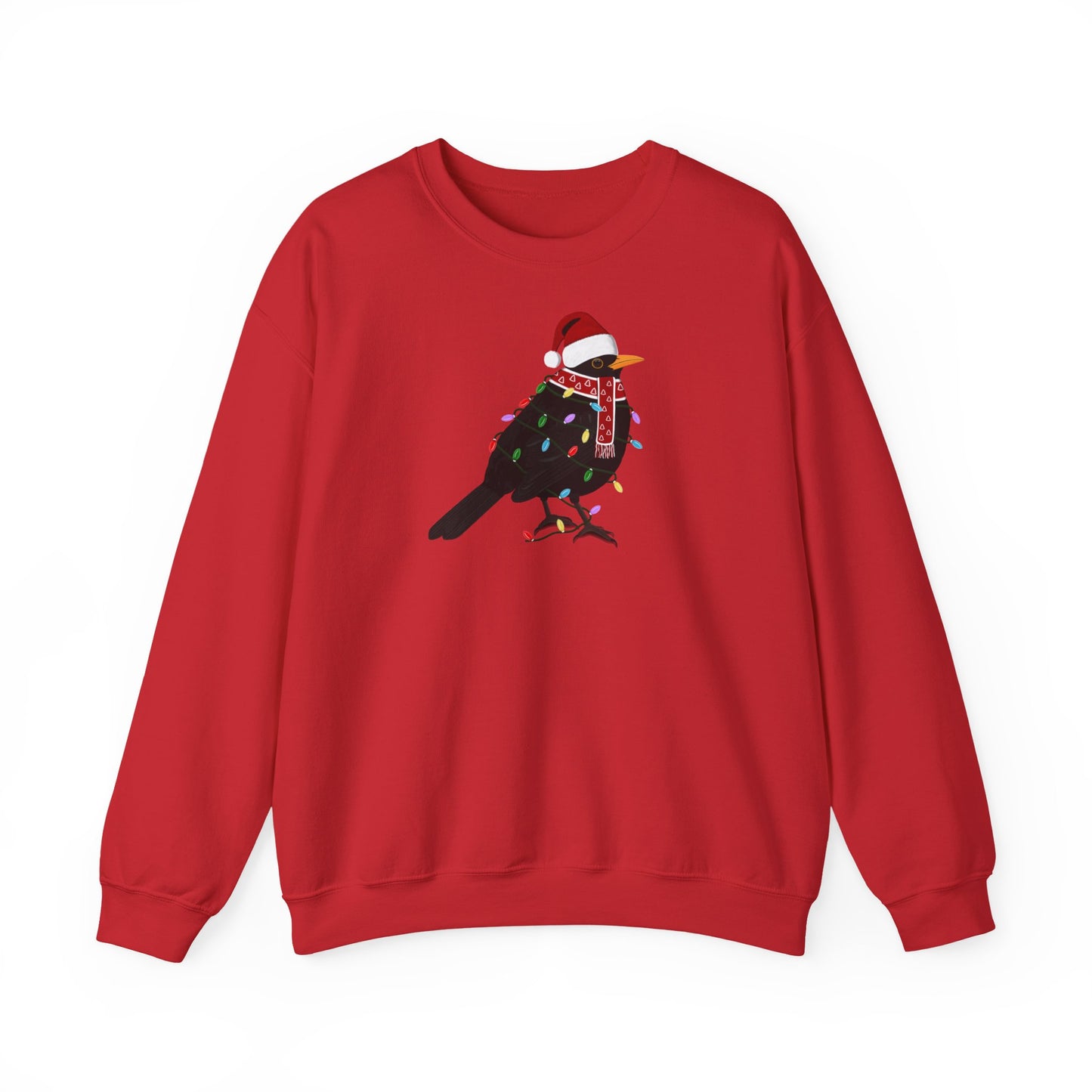 Amsel Weihnachts-Sweatshirt | Unisex Vogel Sweater für Vogelfreunde & Vogelbeobachter