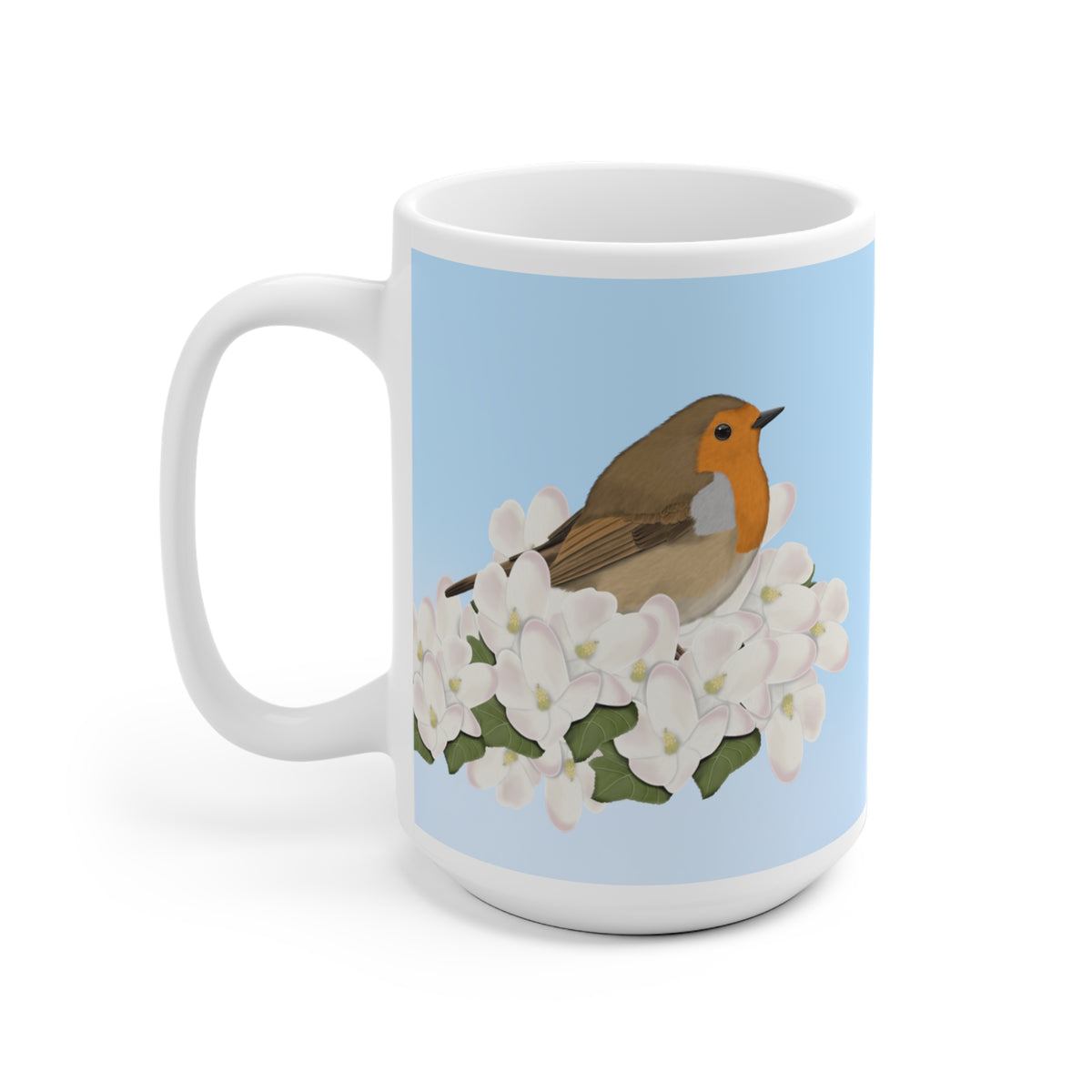 Rotkehlchen Tasse – 11 oz, 11oz