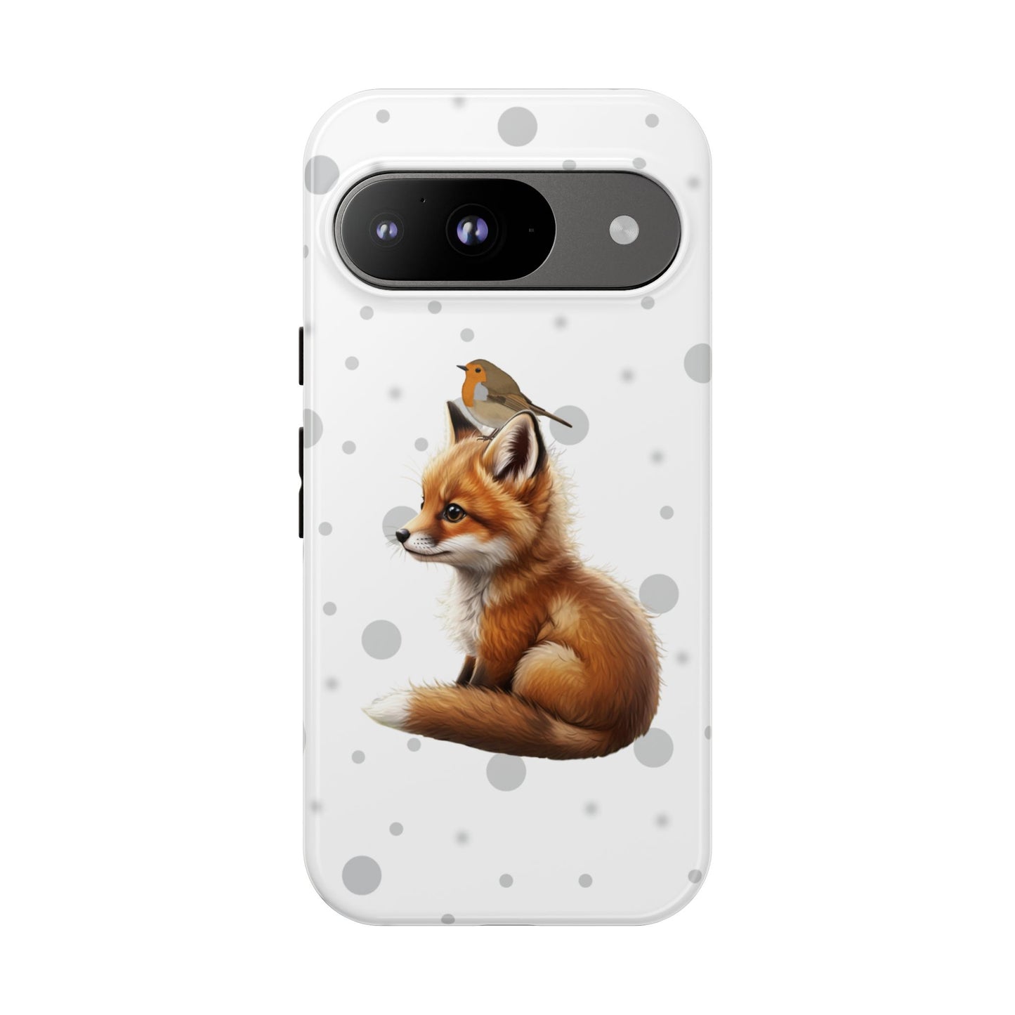 Rotkehlchen mit Fuchs iPhone & Google Pixel Tiermotiv Handyhülle - Tierisch guter Schutz