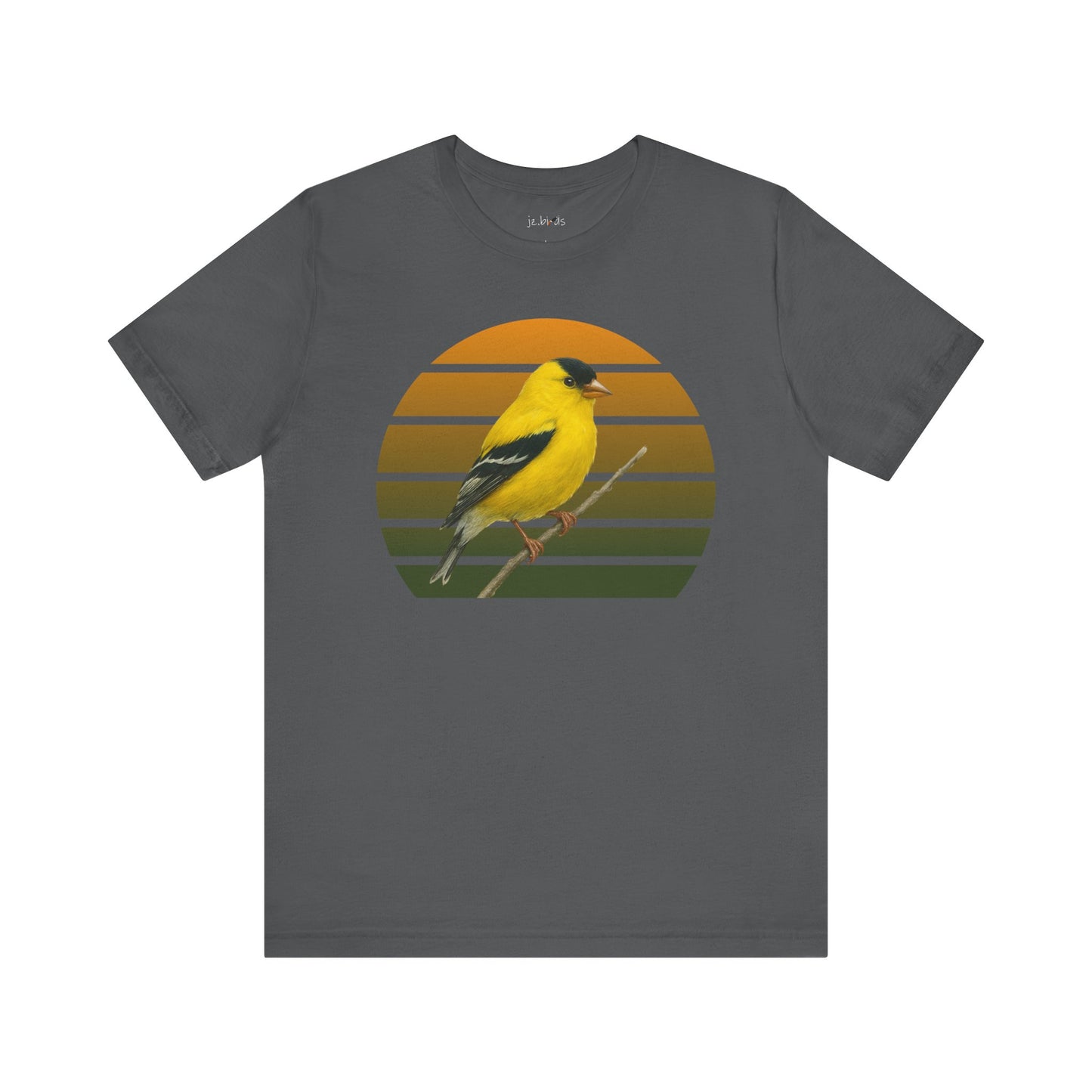 American Goldfinch T-Shirt | Unisex Retail Fit Bird Lover Tee | Wildlife Birder Gift