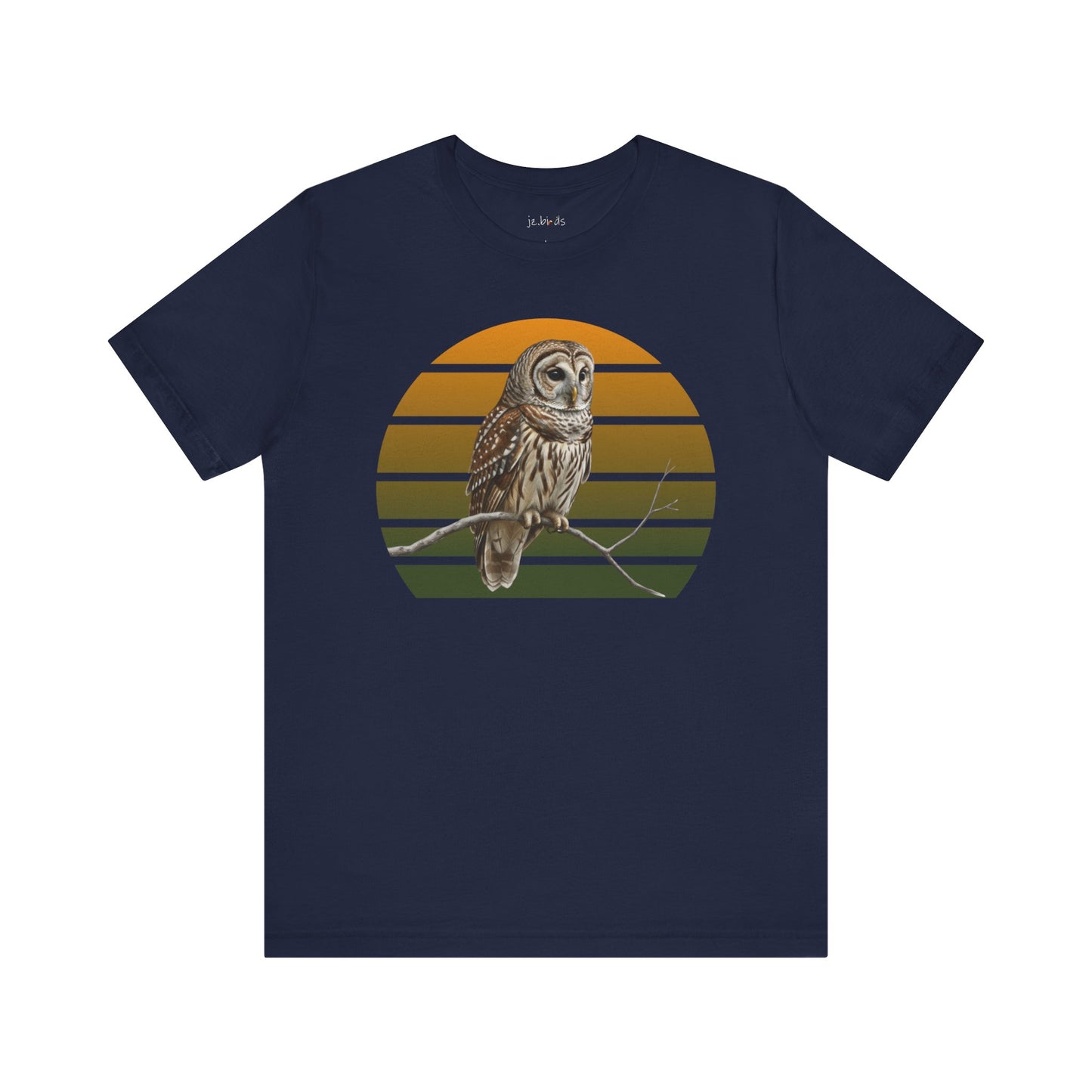 Barred Owl T-Shirt | Unisex Retail Fit Bird Lover Tee | Wildlife Birder Gift