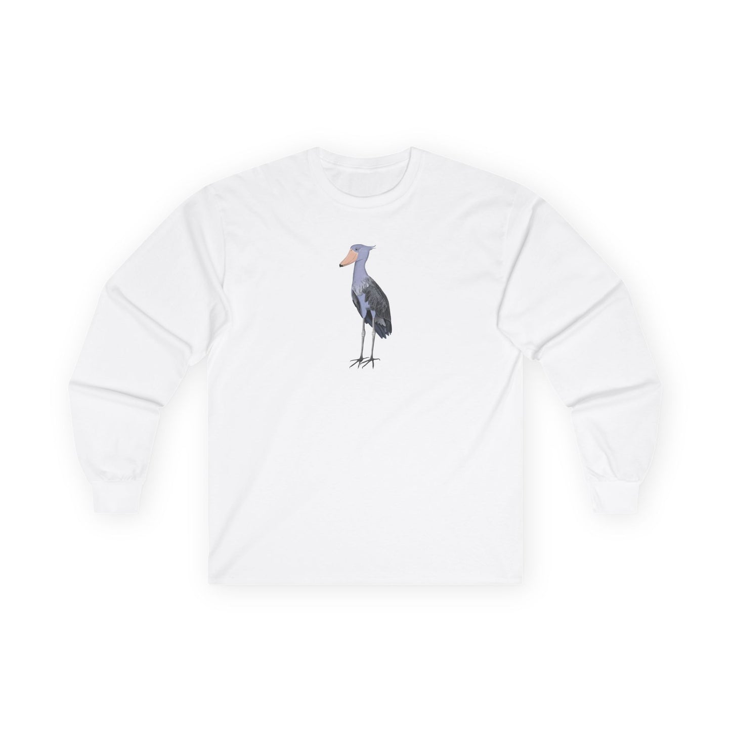 Shoebill Birding & Birdwatching Bird Cotton Long Sleeve T-Shirt