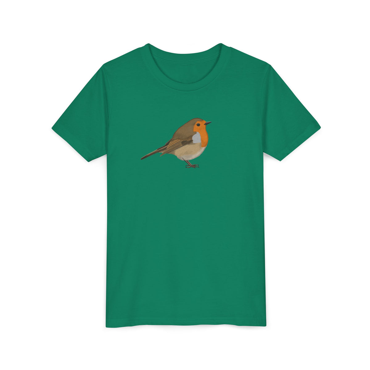 European Robin Birding & Birdwatching Bird Youth T-Shirt – Bright Kids Clothing, T-Shirts