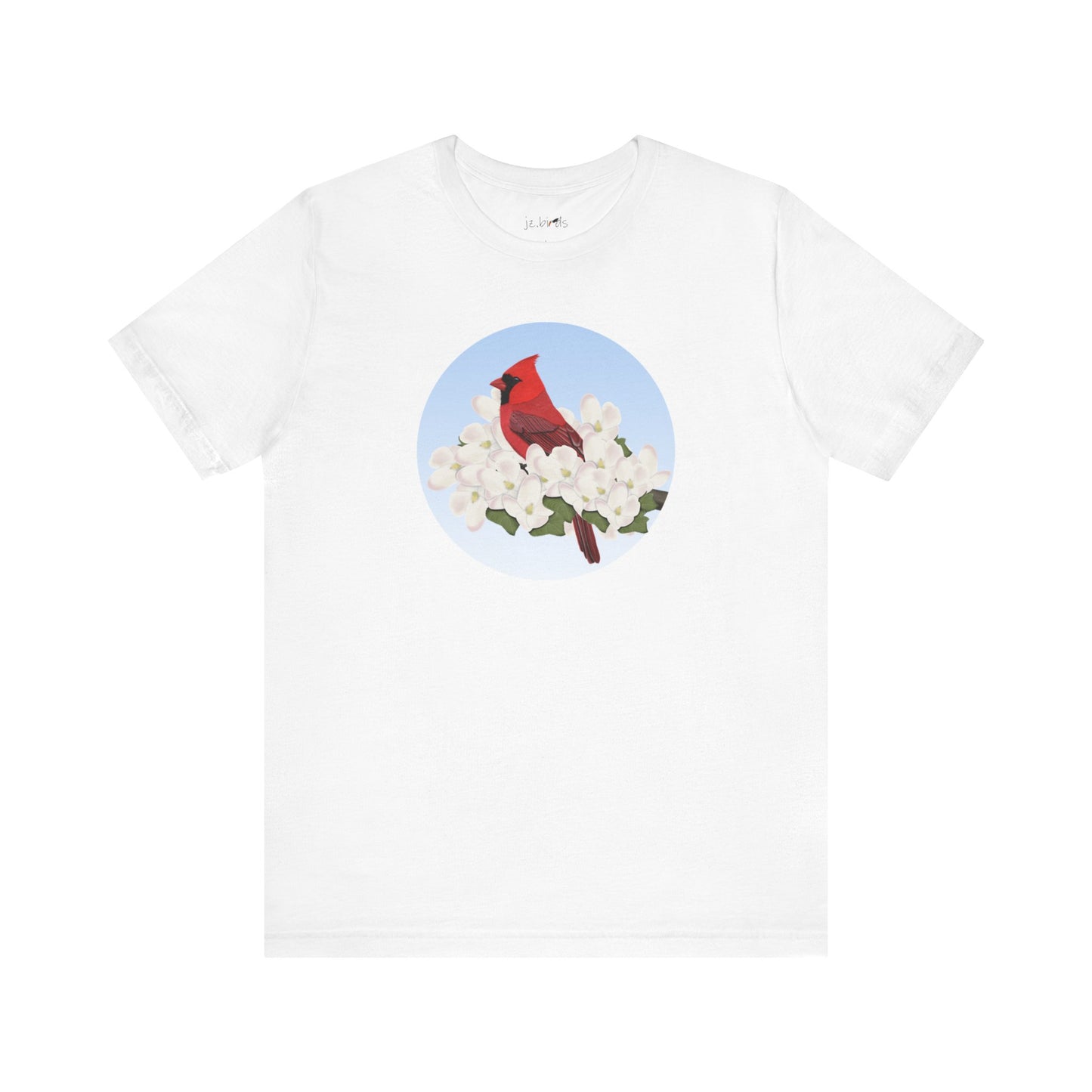 Cardinal and Spring Apple Blossoms Bird T-Shirt