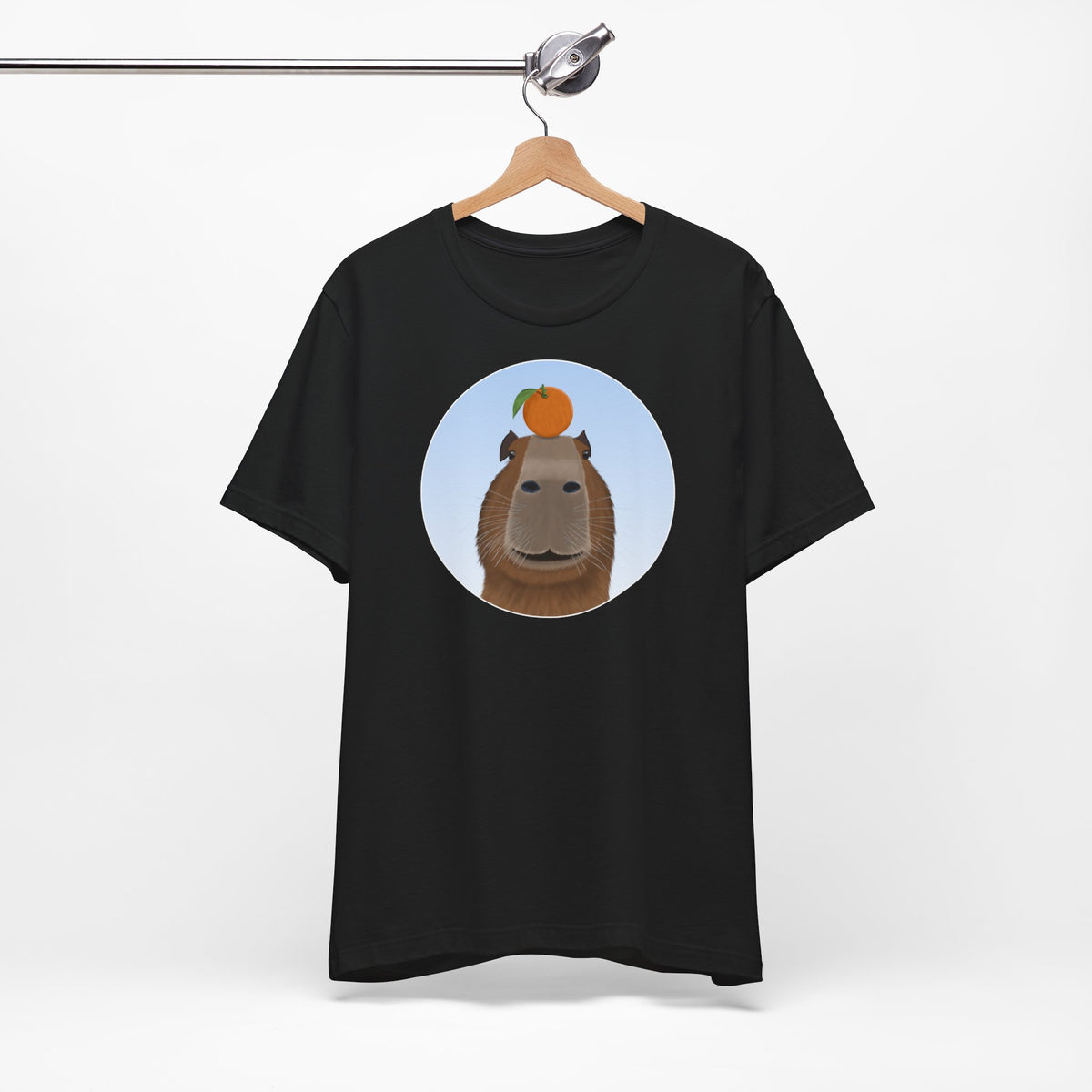 Capybara mit Orange Lustiges T-Shirt für Capybara-Freunde
