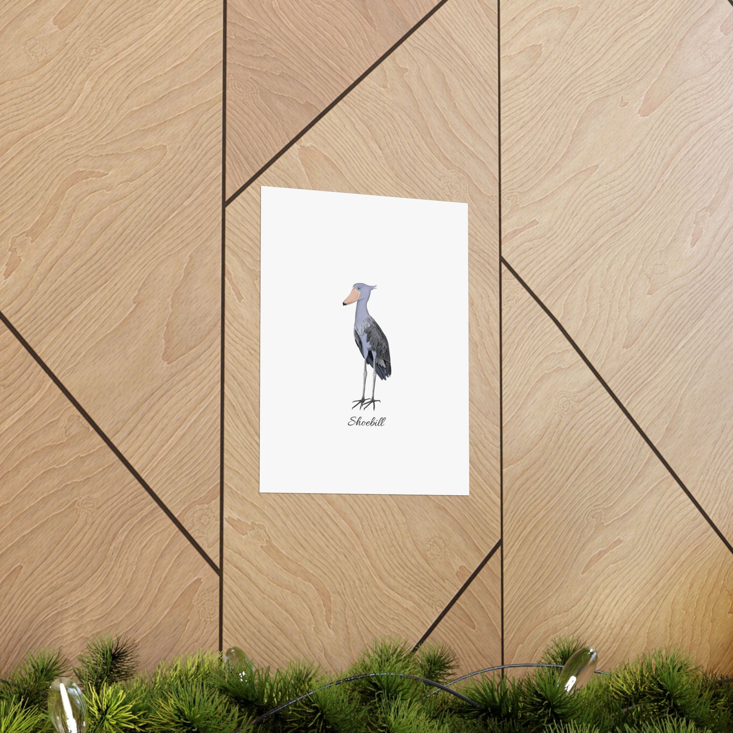 Shoebill Bird Birding Matte Poster