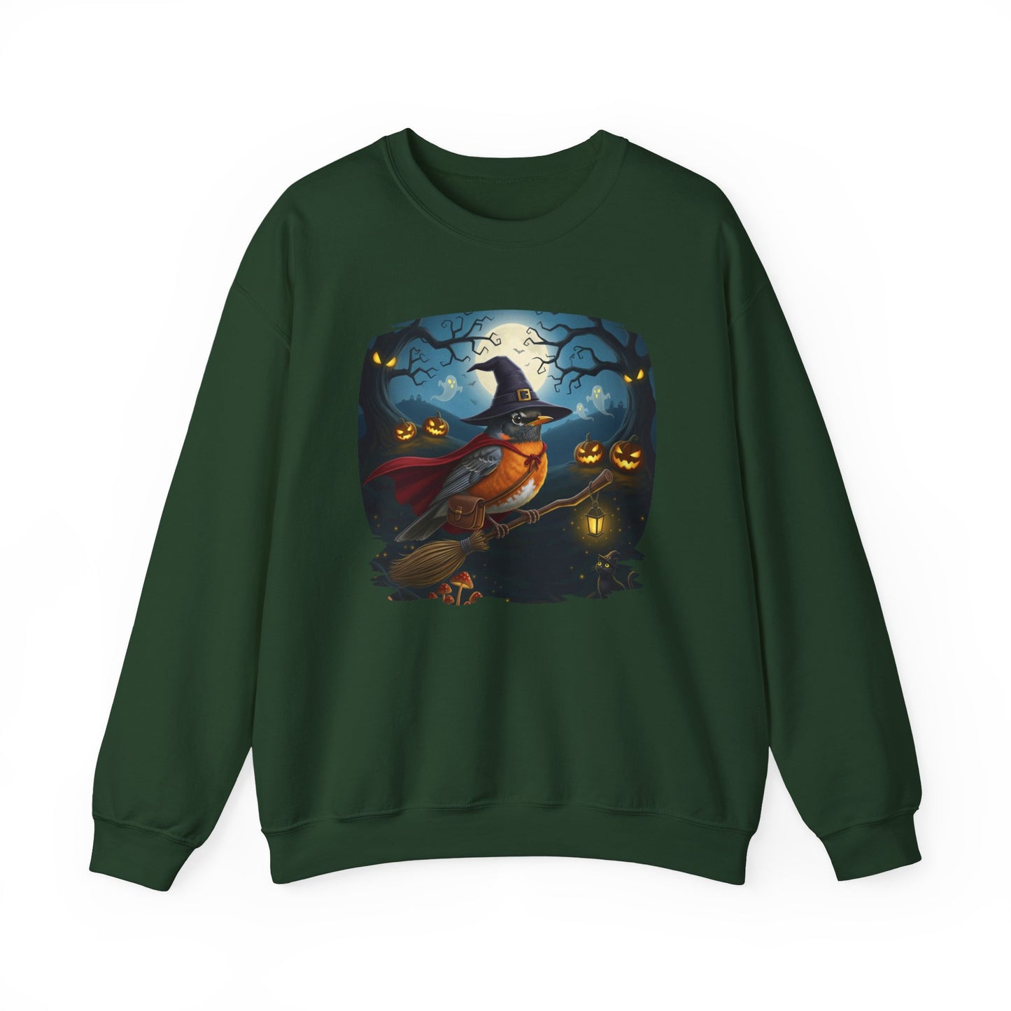 American Robin Halloween Bird Sweatshirt - Spooky Halloween Costume for Bird Lovers
