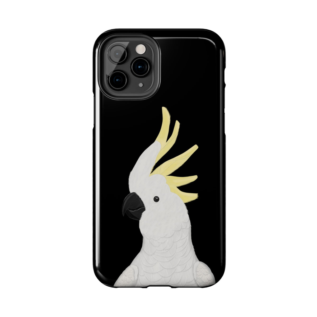 Cockatoo Phone Case – Bird Art Tough Black