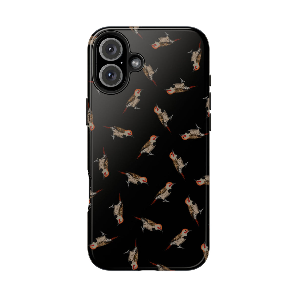 Northern Flicker iPhone Case Black – Premium Tough Phone Cover for Bird Lovers