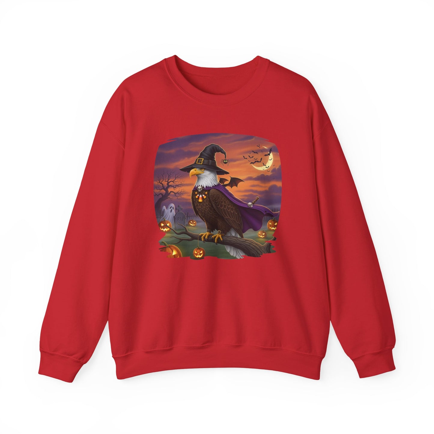 Bald Eagle Halloween Bird Sweatshirt - Spooky Halloween Costume for Bird Lovers