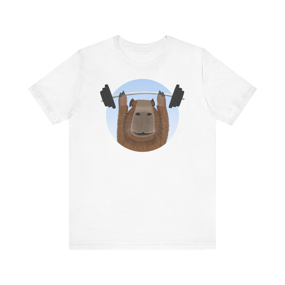 Capybara mit Hantel Gym Workout T-Shirt