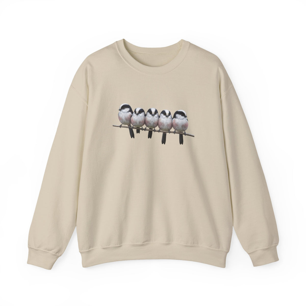 Long Tailed Titmouse Sweatshirt | Bird Watcher Crewneck Unisex Songbird Gift for Lovers – Animal Lover Avian Enthusiast