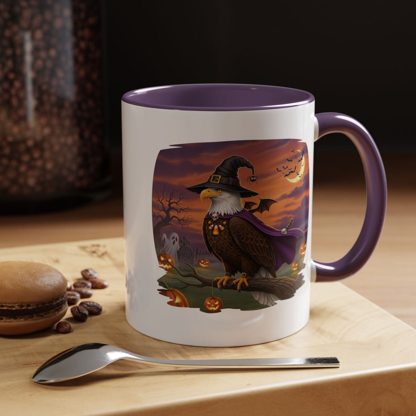 Bald Eagle Halloween Bird Mug - Halloween Coffee Mug for Bird Lovers