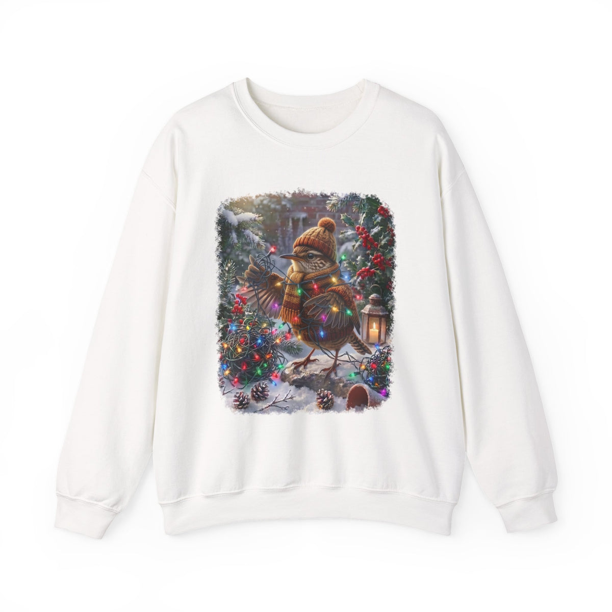 Wren Christmas Sweatshirt – Tangled Lights Winter Crewneck