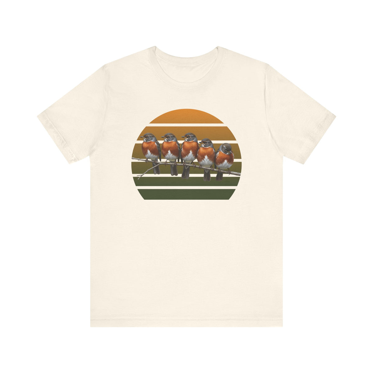 American Robin Premium T-Shirt | Unique Birdwatcher & Birder Gift by jz.birds