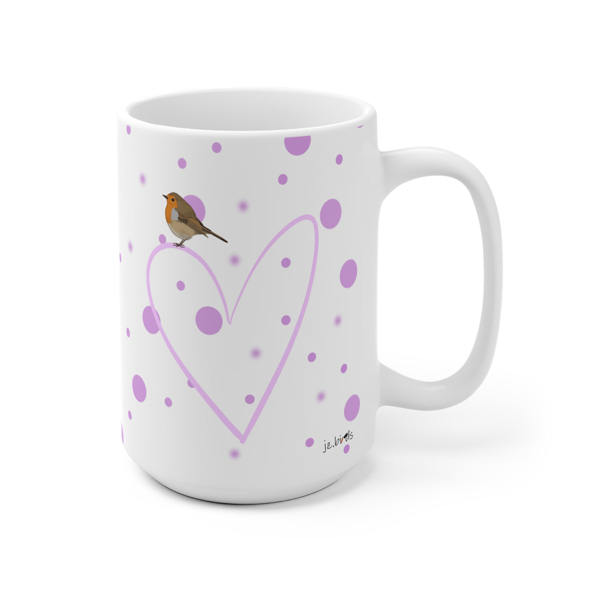 Rotkehlchen Tasse mit 11 oz Hintergrund