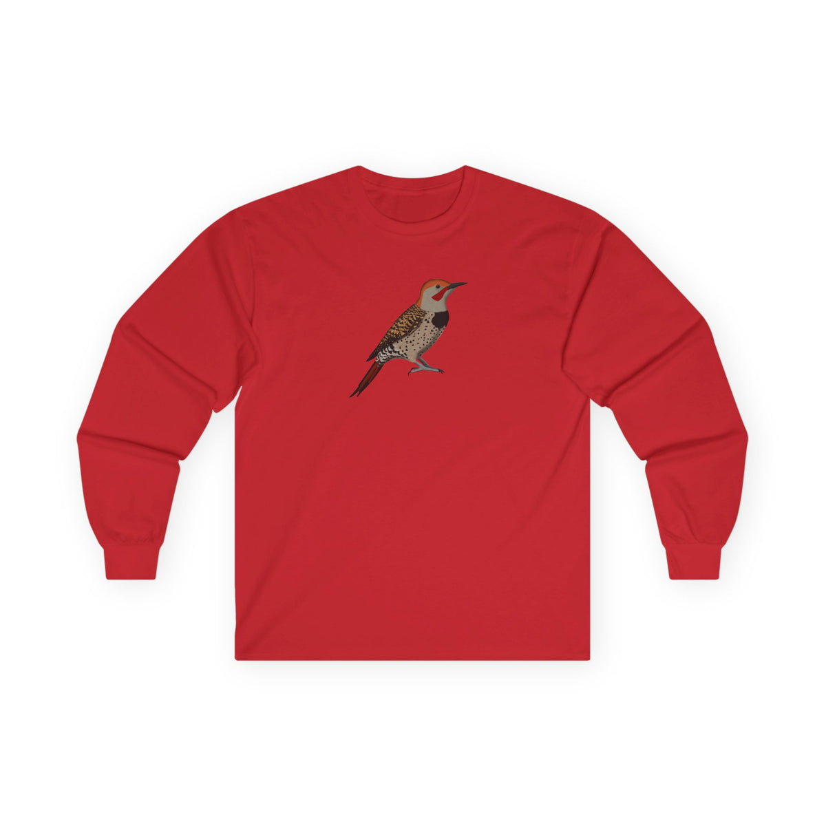 Northern Flicker Birding & Birdwatching Bird Cotton Long Sleeve T-Shirt
