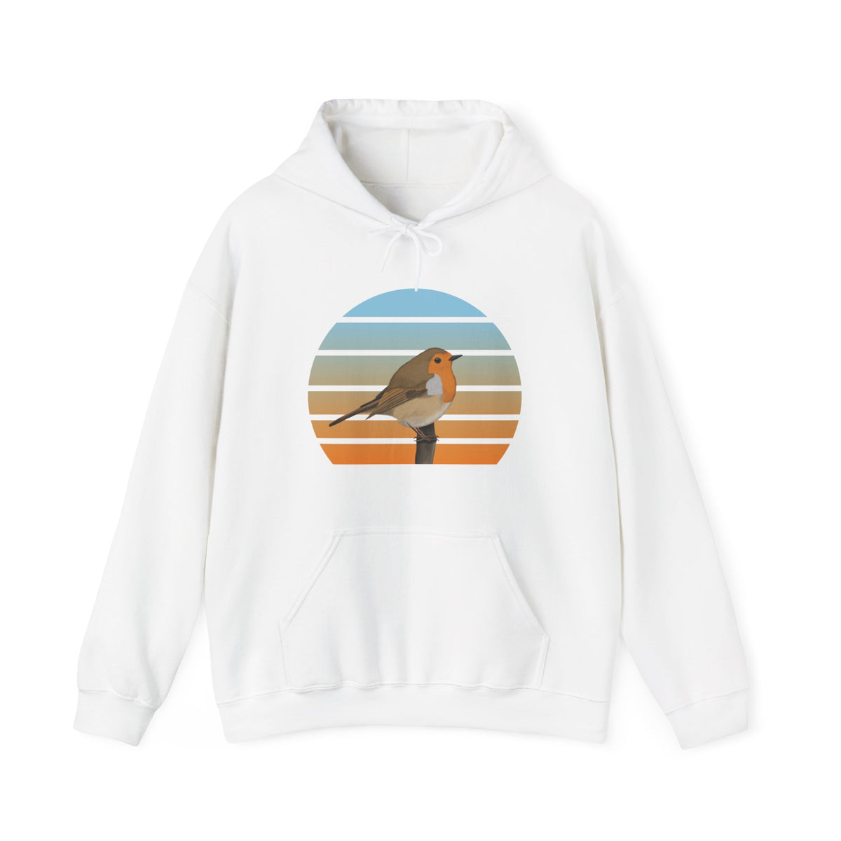 European Robin Bird Hoodie –