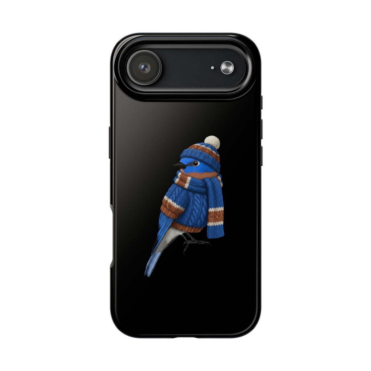 Bluebird Dual-Layer iPhone Case with Bird Art – The Perfect Gift for Ornithologists & Bird Lovers