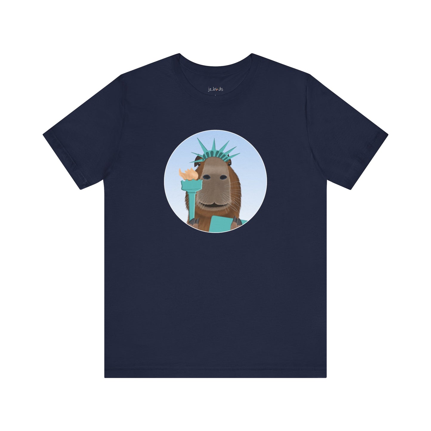 Capybara of Liberty Funny T-Shirt