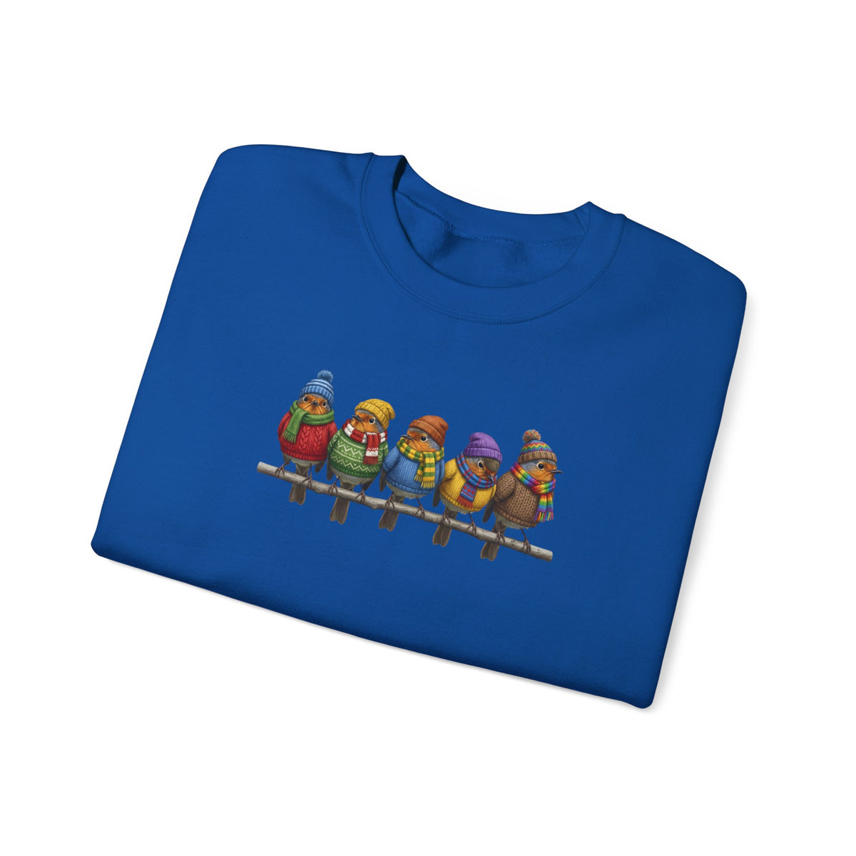 Robin Sweatshirt | Bird Watcher Crewneck | Unisex Songbirds Wearing Knit Gift for Bird Lovers