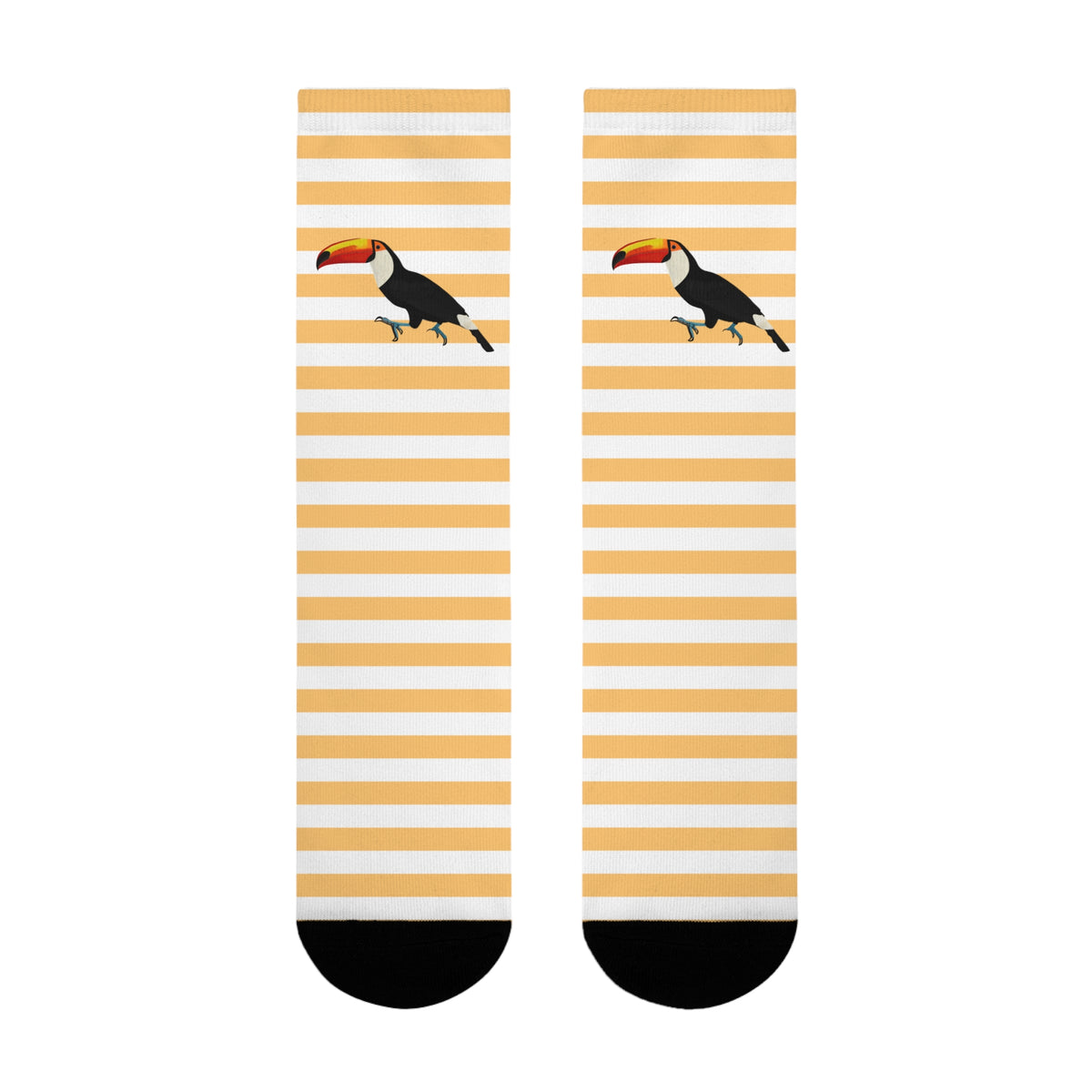 Tukan Vogel Socken mit Orange Weißen Streifen für Vogelfreunde & Vogelbeobachter – Accessories,