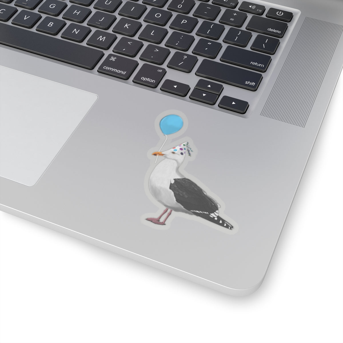 Seagull Birthday Bird Kiss-Cut Sticker - jz.birds