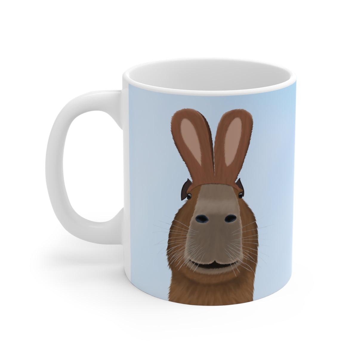Capybara als Kaninchen Tasse – mit Hasenohren Lustige Oster