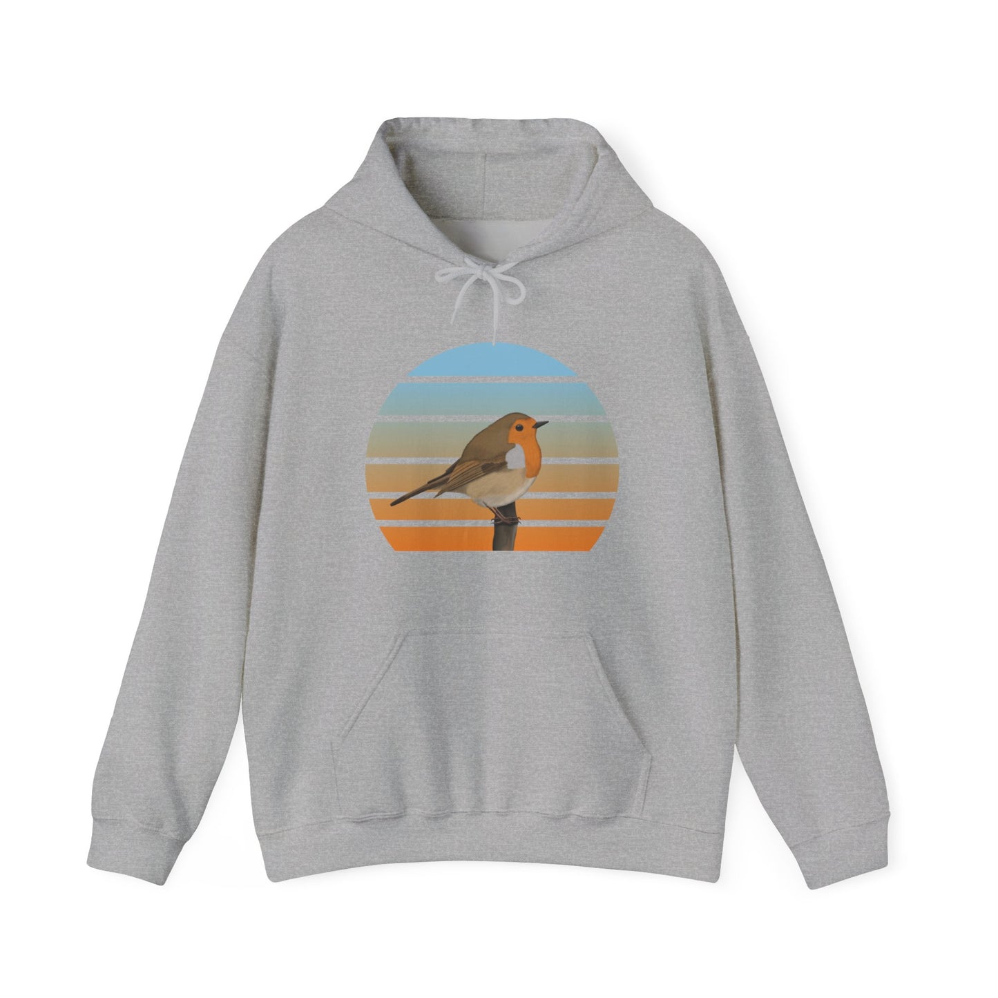 European Robin Bird Hoodie