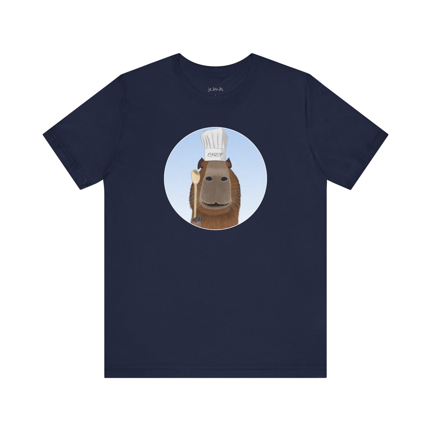 Capybara with Chef Hat and Wooden Spoon Funny Kitchen T-Shirt