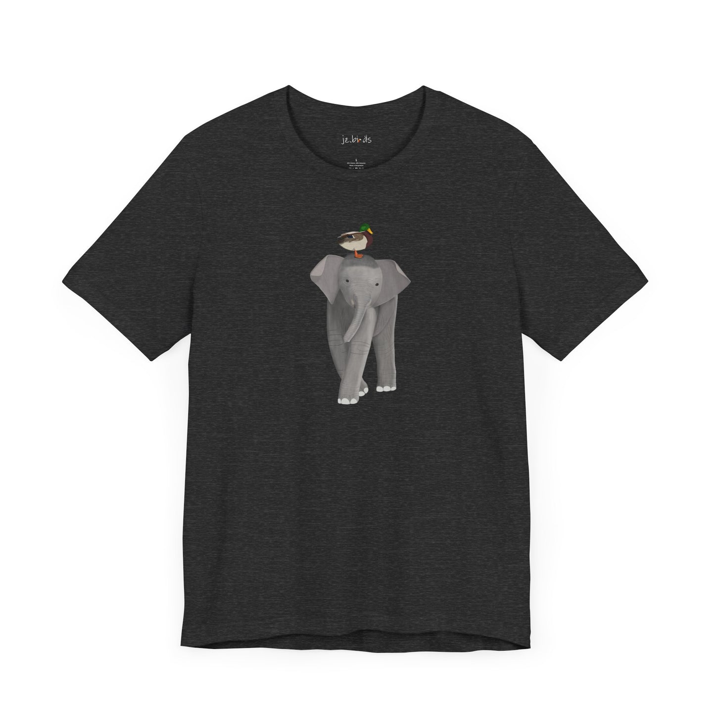Elephant with Mallard Duck Birds Birding & Birdwatching T-Shirt