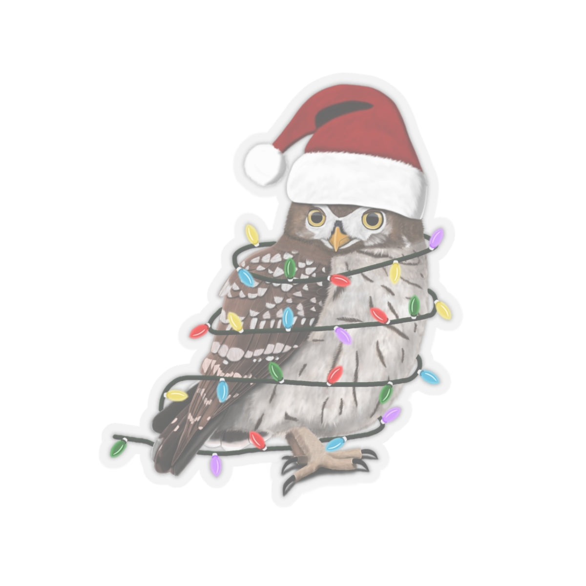 Owl Paper products – christmas and bird sticker style